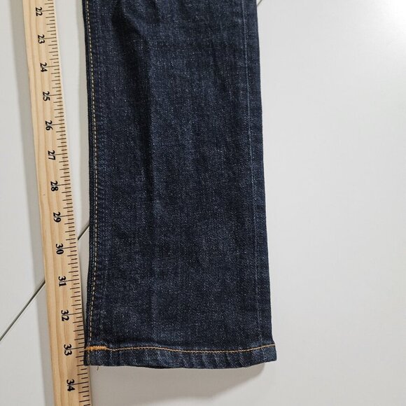Nudie Jeans Mens 29x34 Blue Dark Straigh Leg Stretch Italy Organic Cotton Preppy - Picture 6 of 16